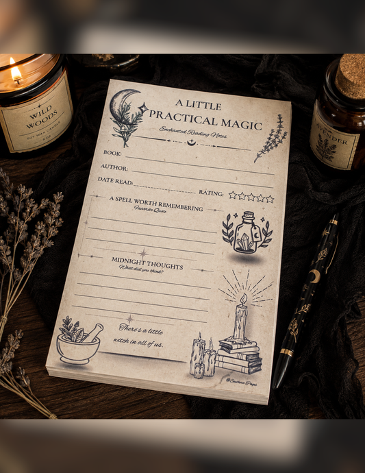 A Little Practical Magic Book Review Pad